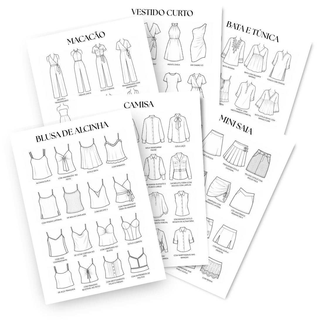 biblioteca de modelos moda feminina